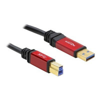 DELOCK Kabel USB 3.0 rot A-B St/St 3.0m
