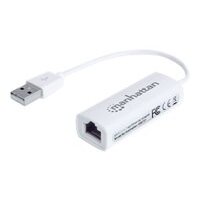 USB Adapter Manhattan USB 2.0 -> RJ45 Fast Ethernet    weiß