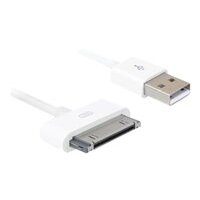 DeLOCK Delock 3G, USB Daten- und Ladekabel für iPhone, iPad oder iPod, 1,8 m, weiß