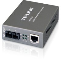 TP-LINK 10/100/1000 Mbps RJ45 to 1000 Mbps Single-Mode SC Fiber Converter