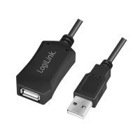 LOGILINK USB Repeater Cable USB 2.0 M/F schwarz