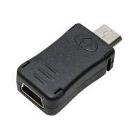 Logilink AU0010 Adapter Mini USB Buchse auf Micro USB Stecker schwarz