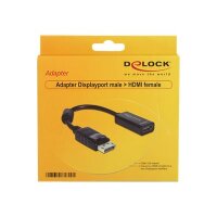 DELOCK Adapter DP-St > HDMI-Bu 22,5cm black