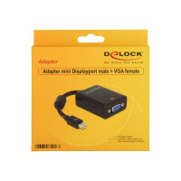 DELOCK Adapter DP mini-St > VGA-Bu black