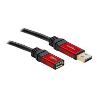 DELOCK Kabel USB 3.0 rot Verlaengerung 1.0m