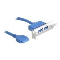 Kabel Adapter DELOCK Slotblech USB3.0 Pinheader > 2x...