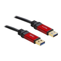 DELOCK Kabel USB 3.0 rot  A-A St/St 2.0m
