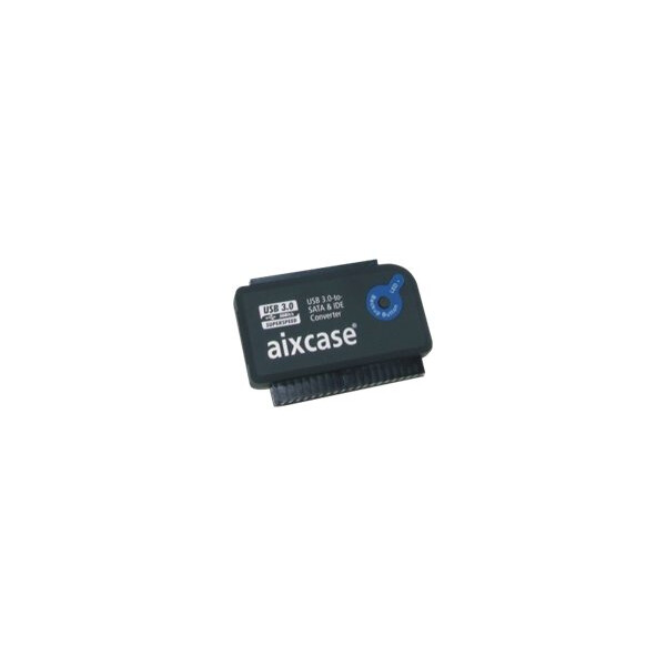 Aixcase USB 3.0-to-SATA&/IDE-Konverter OTB, mit Netzteil GS
