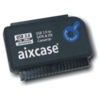 Aixcase USB 3.0-to-SATA&/IDE-Konverter OTB, mit Netzteil GS