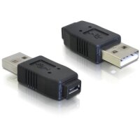 DELOCK Adapter USB micro-A+B Buchse zu USB2.0-A Stecker
