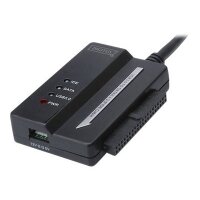 DIGITUS USB3.0 Adapterkabel auf SATA und IDE fuer 6,4cm 2,5Zoll + 8,9cm 3,5Zoll HDD + SSD inkl. Netz