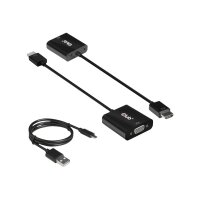 CLUB3D Adapter HDMI 1.4 > VGA (mit Audio) St/Bu retail