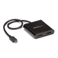 STARTECH.COM USB-C zu HDMI Multi-Monitor Splitter - Thunderbolt 3 kompatibel - 2 Port MST Hub