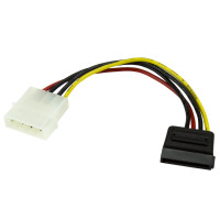 STARTECH.COM 15cm 4 Pin Molex auf SATA Kabel - LP4 / Serial-ATA Stromadapter - S-ATA 15 Pin Buchse /