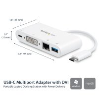 STARTECH.COM USB-C Multiport Adapter für Laptops -...