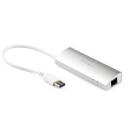 STARTECH.COM 3 Port mobiler USB 3.0 Hub plus Gigabit...