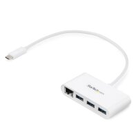 STARTECH.COM 3 Port USB 3.0 Hub plus Gigabit Ethernet -...