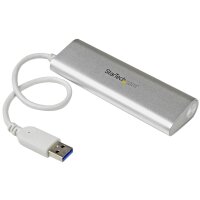 STARTECH.COM 4 Port kompakter USB 3.0 Hub mit eingebautem...