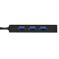STARTECH.COM 3 Port USB 3.0 Hub mit Gigabit Ethernet Adapter aus Aluminum - Kompakter USB3 Hub mit G