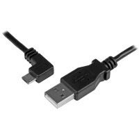 STARTECH.COM Micro USB Lade/Sync-Kabel - St/St - Micro USB linksgewinkelt - 1m - USB auf Micro USB L