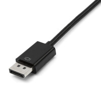 STARTECH.COM 3-in1 DisplayPort auf HDMI / DVI / VGA Adapter / Konverter - Schwarz