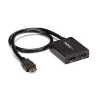 STARTECH.COM 2 Port HDMI 4k Video Splitter - 1x2 HDMI Verteiler - 4k - 30 Hz - 2-fach Ultra HD 1080p