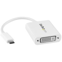 STARTECH.COM USB-C auf DVI Adapter - USB Type-C DVI Konverter für MacBook, Chromebook, Dell XPS oder
