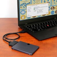 STARTECH.COM USB 3.1 auf 2,5 Zoll (6,4cm) SATA III Adapter Kabel mit UASP - USB 3.1 zu SATA SSD/HDD