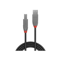 LINDY 10m USB 2.0 Typ A an B Kabel Anthra Line