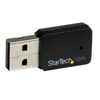 STARTECH.COM USB 2.0 AC600 Mini Dual Band Wireless-AC Wlan Adapter - 1T1R 802.11ac WiFi Netzwerkadap