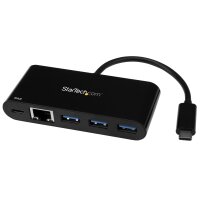 STARTECH.COM USB-C auf Ethernet Adapter mit 3 Port USB...