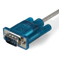 STARTECH.COM USB 2.0 auf Seriell Adapter Kabel - USB zu RS232 / DB9 Schnittstellen Konverter - Steck