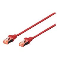DIGITUS CAT 6 S-FTP Patchkabel Cu LSZH AWG 27/7 Lange 1 m 10 Stuck Farbe Rot