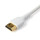 STARTECH.COM Premium High Speed HDMI Kabel mit Ethernet - 2m weisses robustes HDMI Kabel - 4k 60Hz K