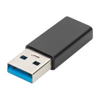 DIGITUS ASSMANN USB Typ-C Adapter Typ A to C M/F 3A 5GB 3.0 Version schwarz