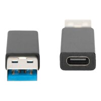 DIGITUS ASSMANN USB Typ-C Adapter Typ A to C M/F 3A 5GB 3.0 Version schwarz