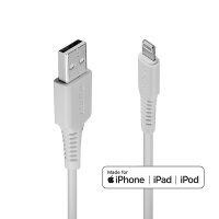 LINDY 2m USB an Lightning Kabel weiss Apple MFi...