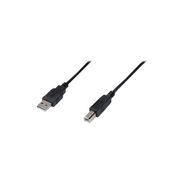 ASSMANN 1000x USB2.0 Anschlusskabel 3m USB A zu USB B schwarz bulk