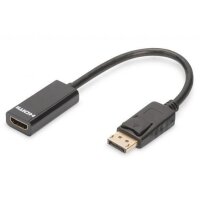 ASSMANN Adapterkabel DisplayPort Stecker auf HDMI Buchse...