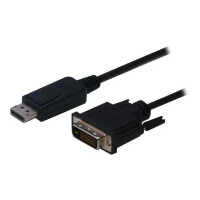 ASSMANN DisplayPort adapter cable. DP - DVI (24+1) M/M. 1.