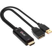 CLUB3D Adapter HDMI 2.0 > DP 1.2 4K@60Hz HDR aktiv St/Bu retail