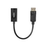 NEDIS 0,2 m DisplayPort 1.2 - HDMI-Kabel, Schwarz...
