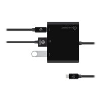 ALOGIC Adapter USB-C to HDMI/USB3.0/USB-C 4K 10cm schwarz