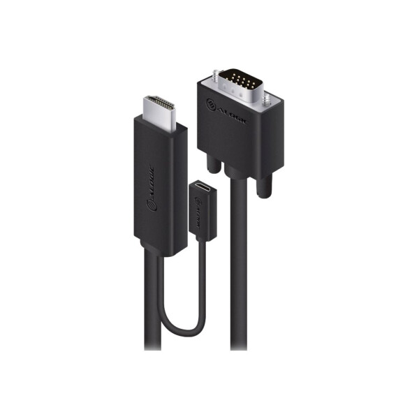 ALOGIC HDMI Kabel HDMI to VGA 2m mit USB Power