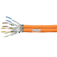 LOGILINK Cat.7 1000MHz Installation Cable AWG23 S/FTP, 100m duplex, orange