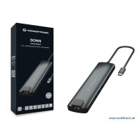 CONCEPTRONIC Adapter-HUB USB-C->HDMI/USB-C/3.0/SD/TF/RJ45 gr