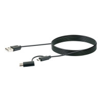 SCHWAIGER USB 3.1 Multi-Adapter Kabel USB 3.1 C 1m, sw