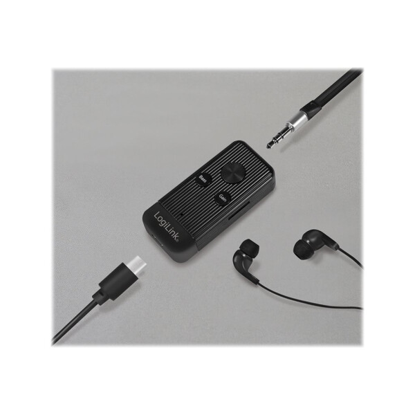 LOGILINK Bluetooth 5.0 Audioempfänger, microSD-Karte,schwarz