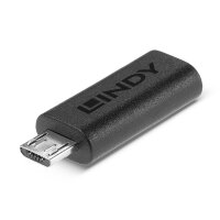 LINDY - USB-Adapter - USB-C (W) bis Micro-USB Type B (M)...