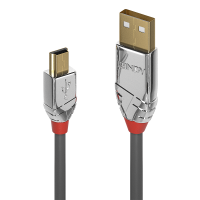 LINDY USB 2.0 Typ A an Mini-B Kabel Cromo Line 7.5m